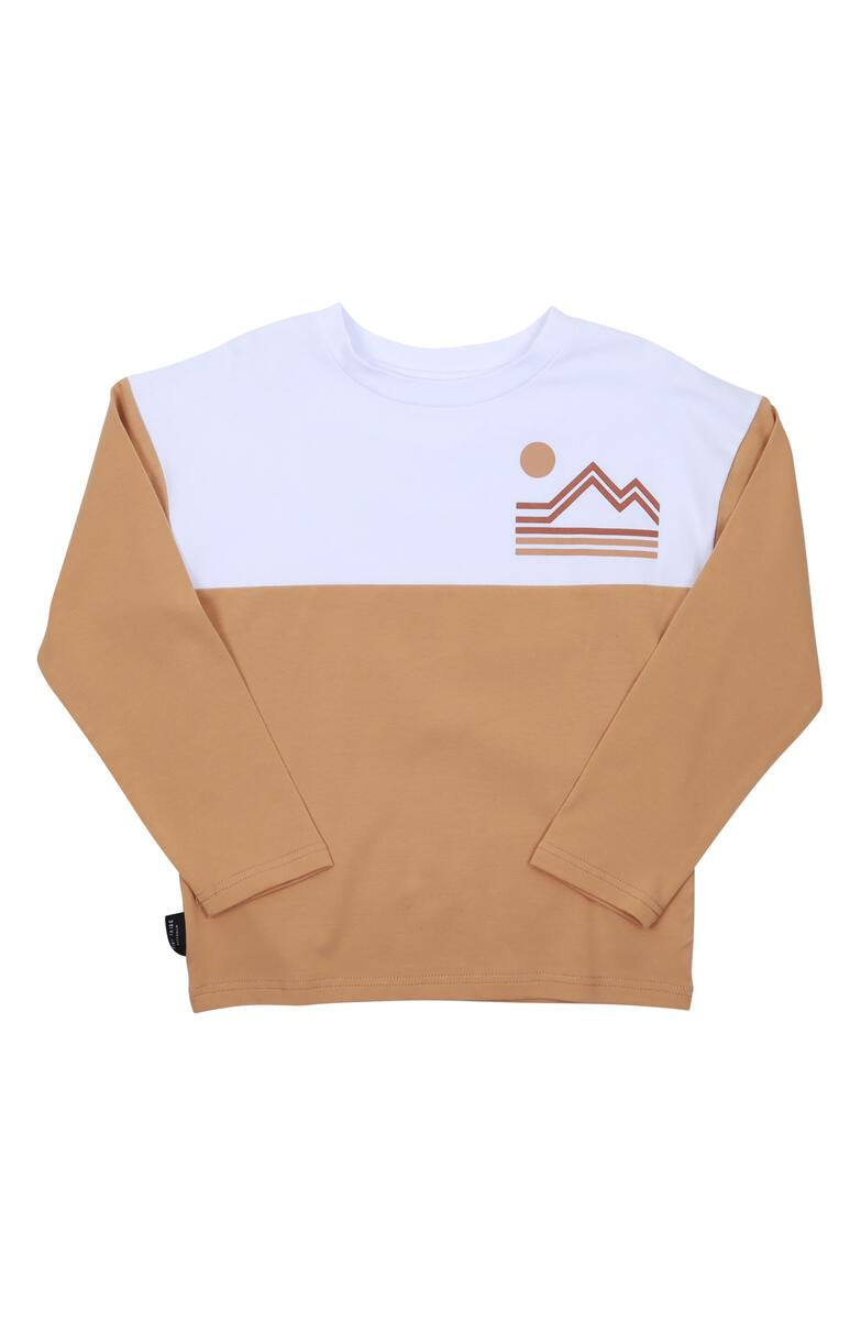 Tiny Tribe Mountainscape Colourblock Tee