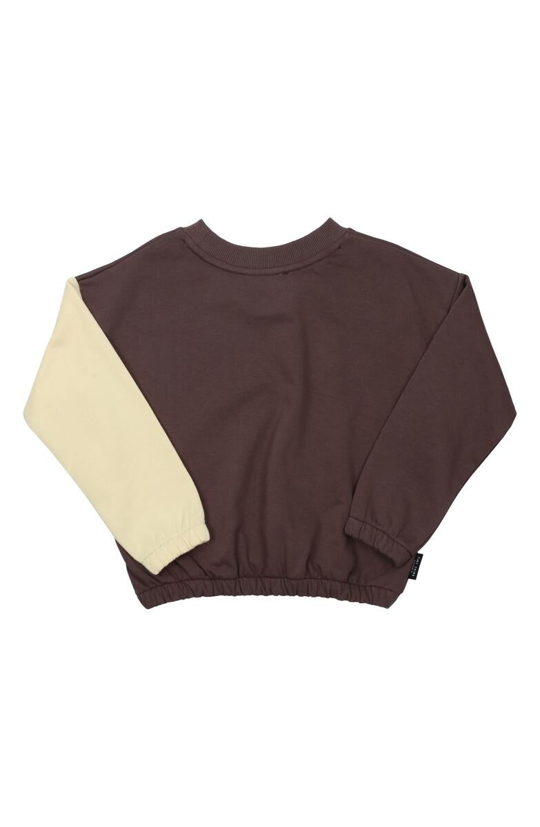 Tiny Tribe She Is Golden Drop Shoulder Sweat Top