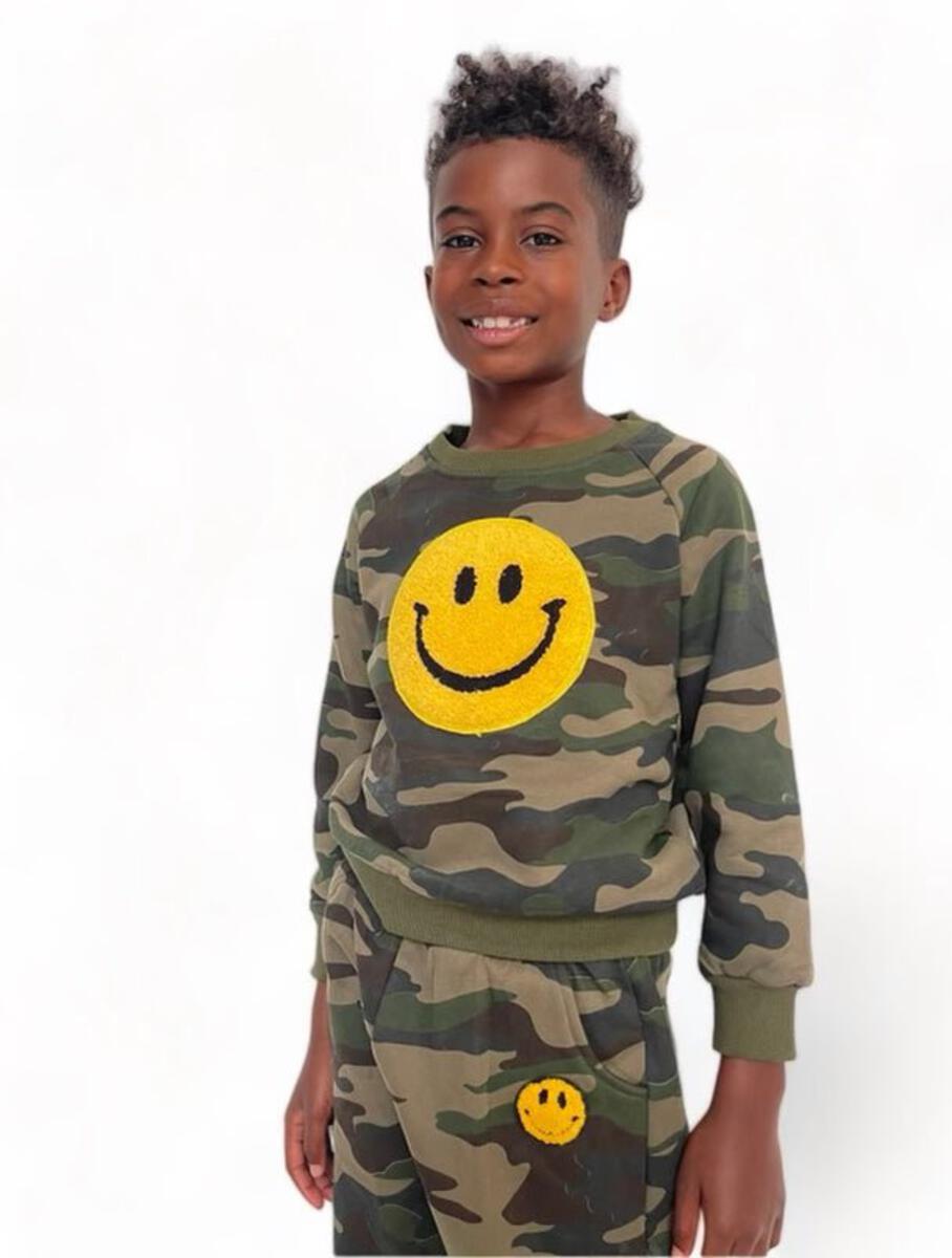 Camo Emoji Smiley Track Set