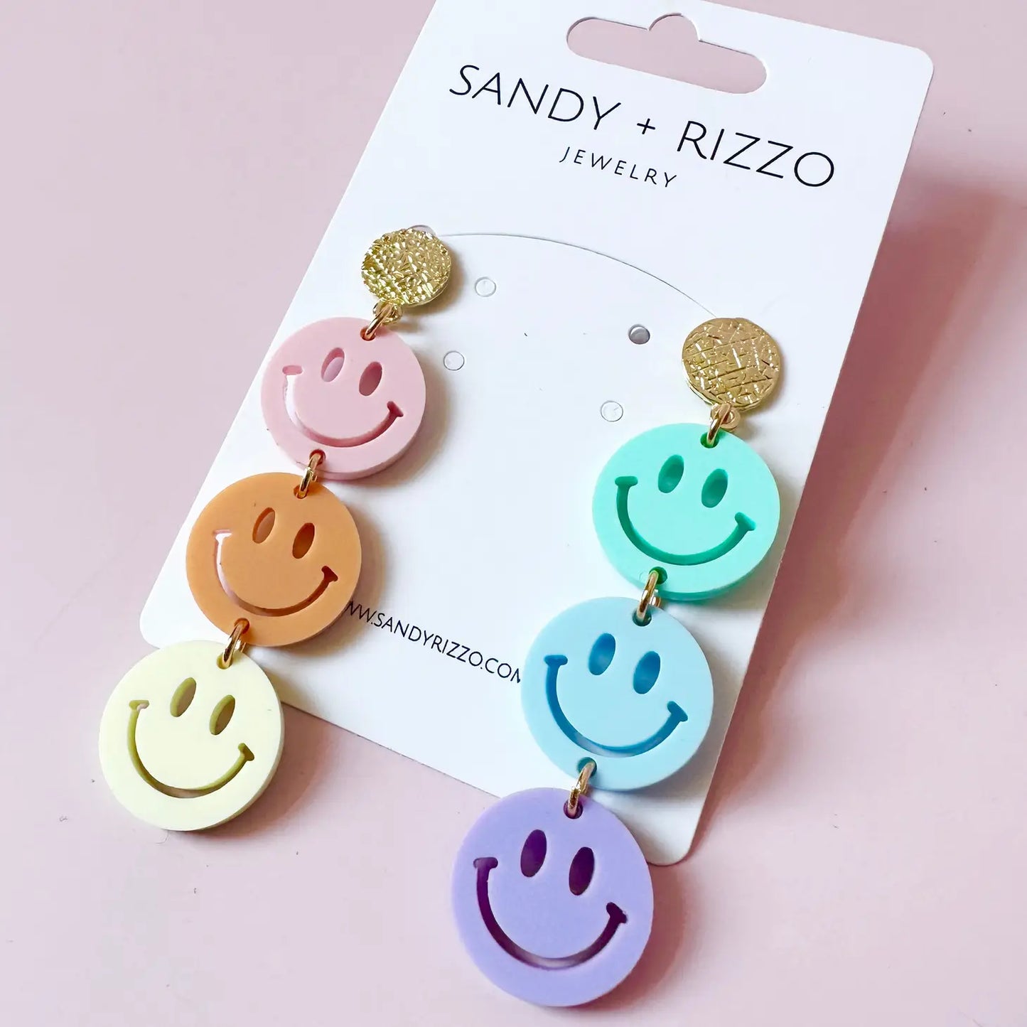 Pastel Smiley Dangles