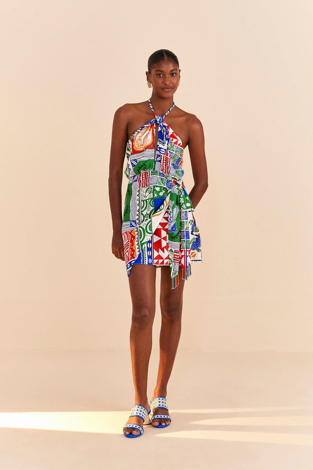 Farm Rio Pitta Colors Mini Dress
