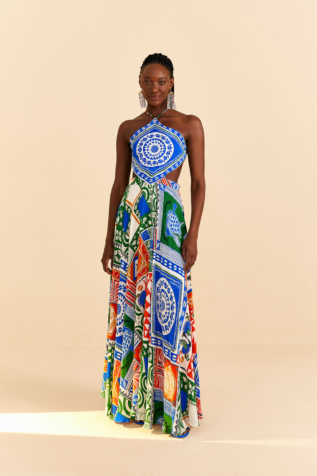 Farm Rio Pitta Colors Maxi Dress