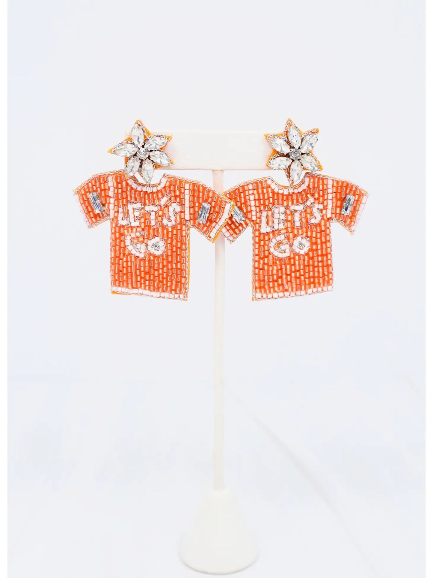 Let's Go Jersey Beaded Earring