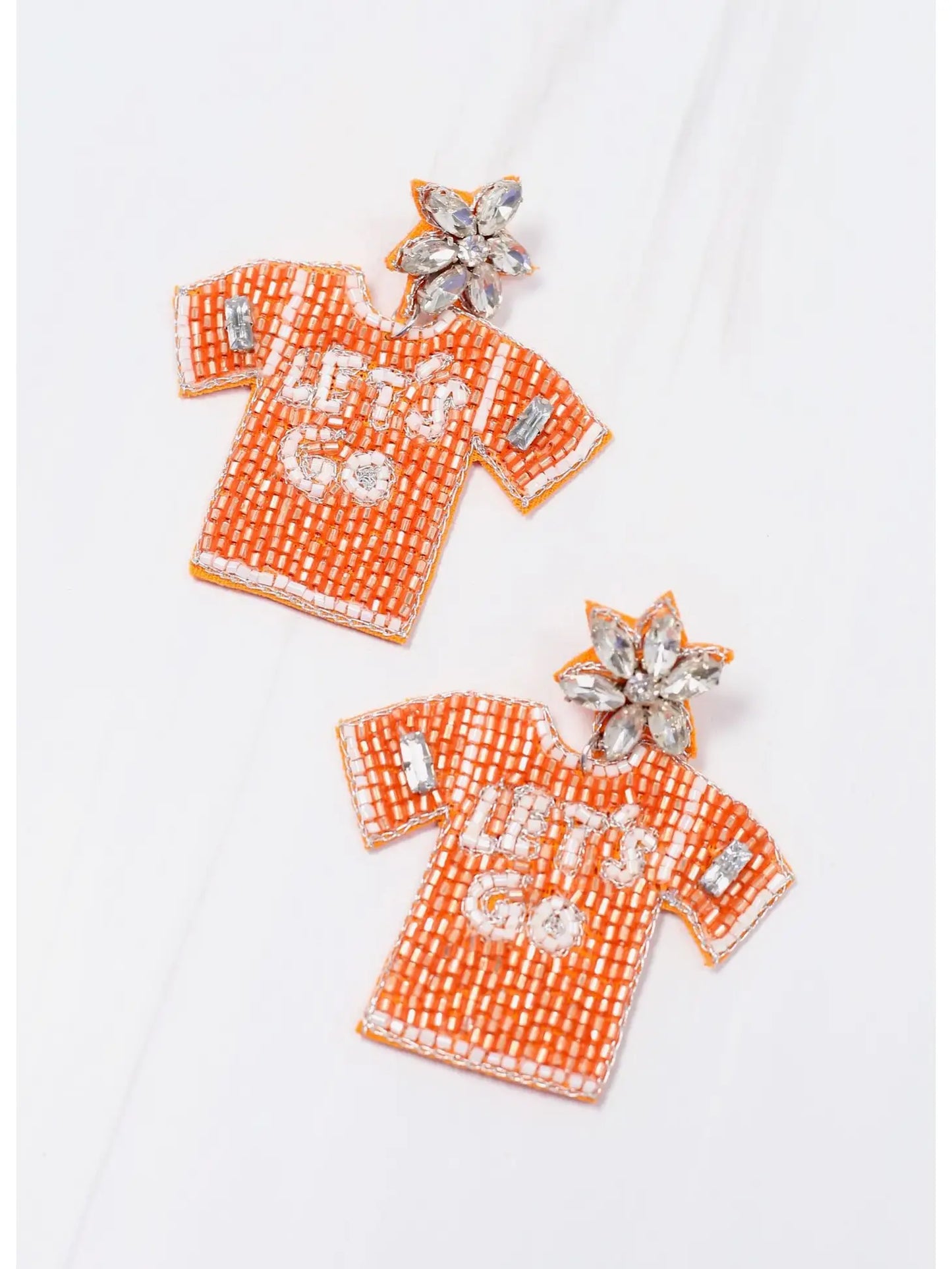Let's Go Jersey Beaded Earring