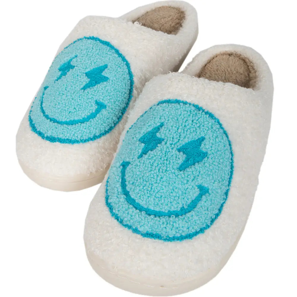 Lightning Happy Face Slippers
