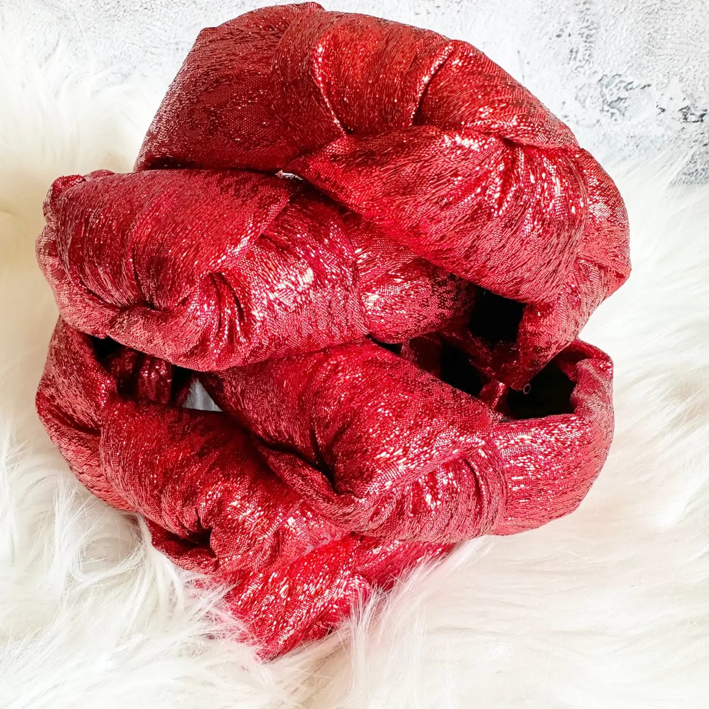 Red Shimmer Headband