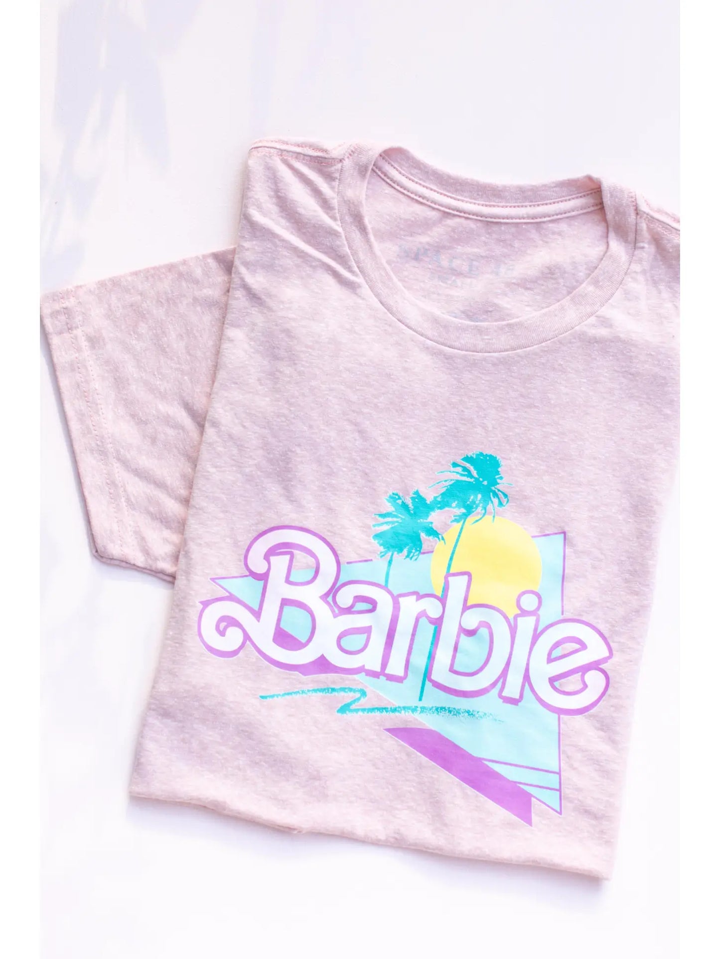 Heather Pink Malibu Barbie Graphic Tee
