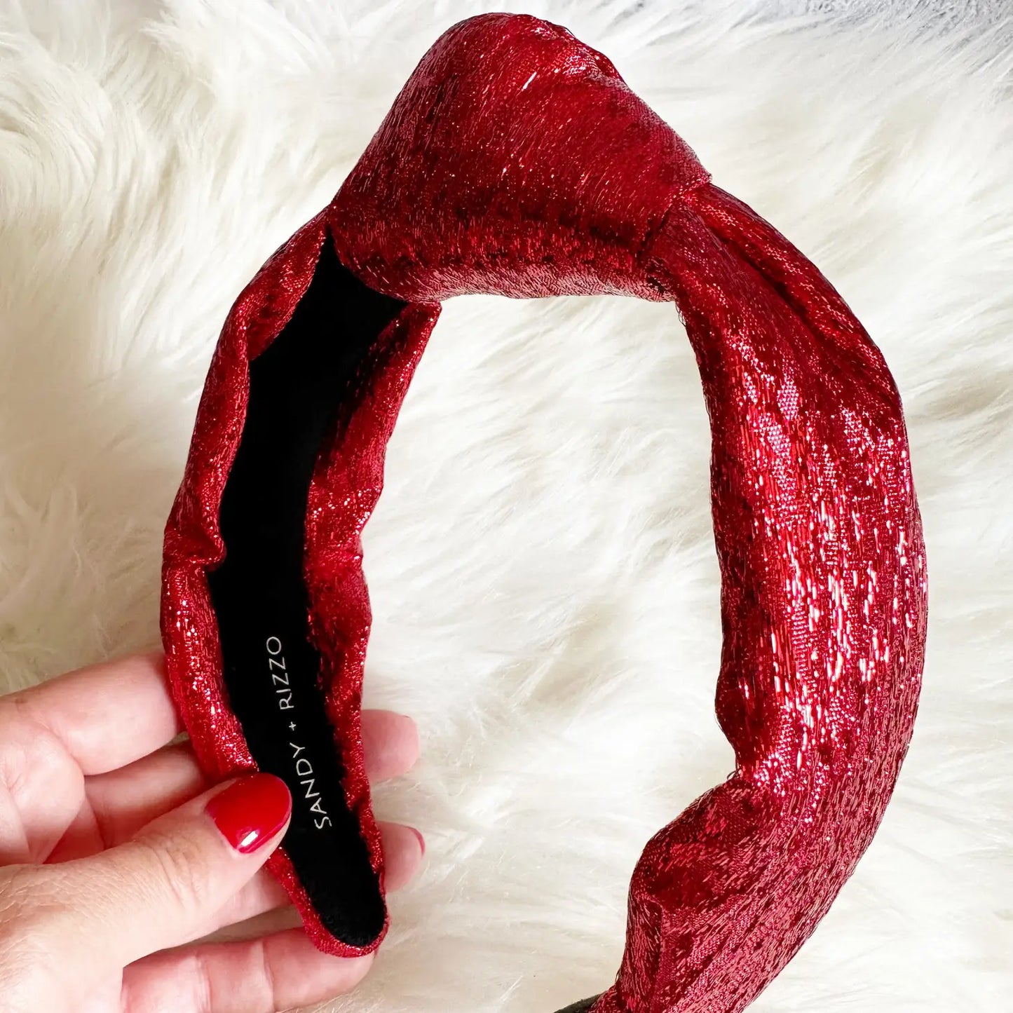 Red Shimmer Headband