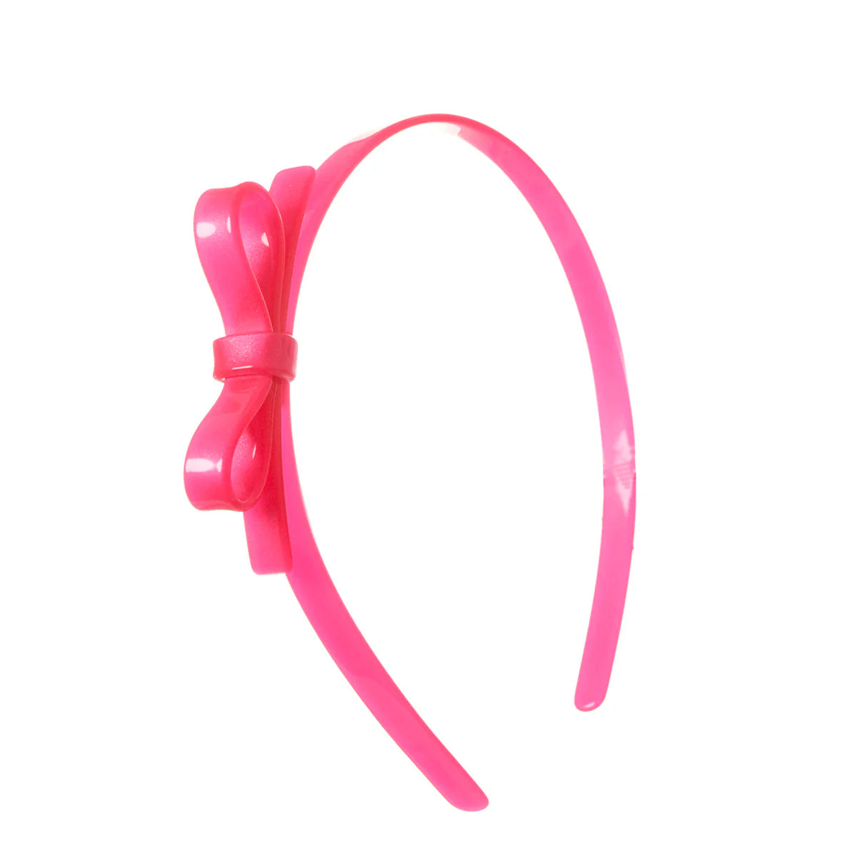 Thin Bow Satin Headband