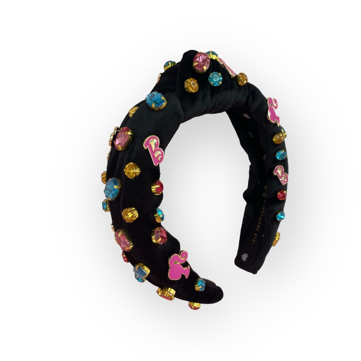 Lele Sadoughi Barbie Crystal B Knotted Headband