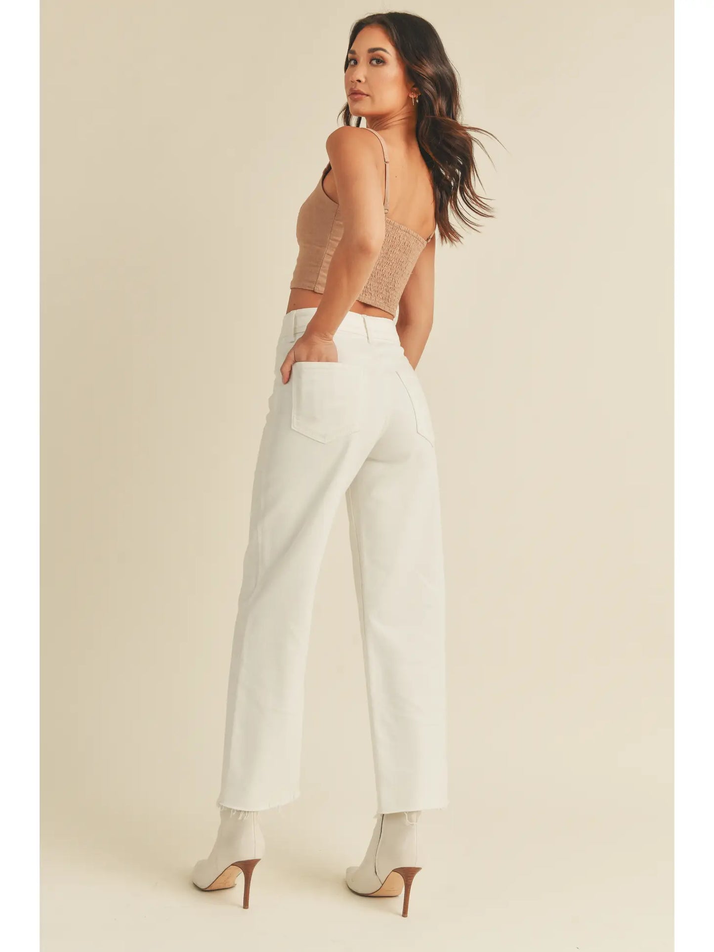 The Nautical Wide Leg Jean—White