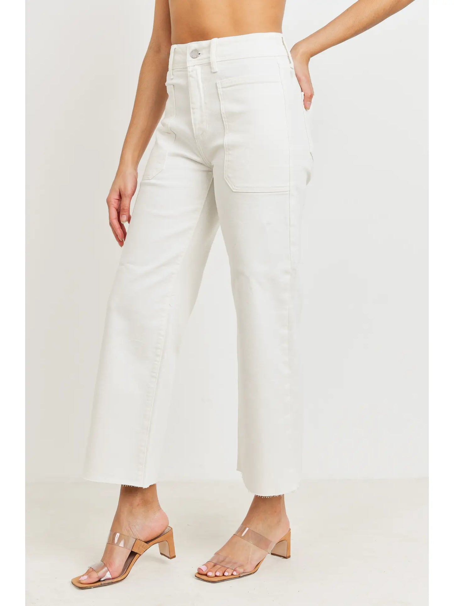 The Nautical Wide Leg Jean—White