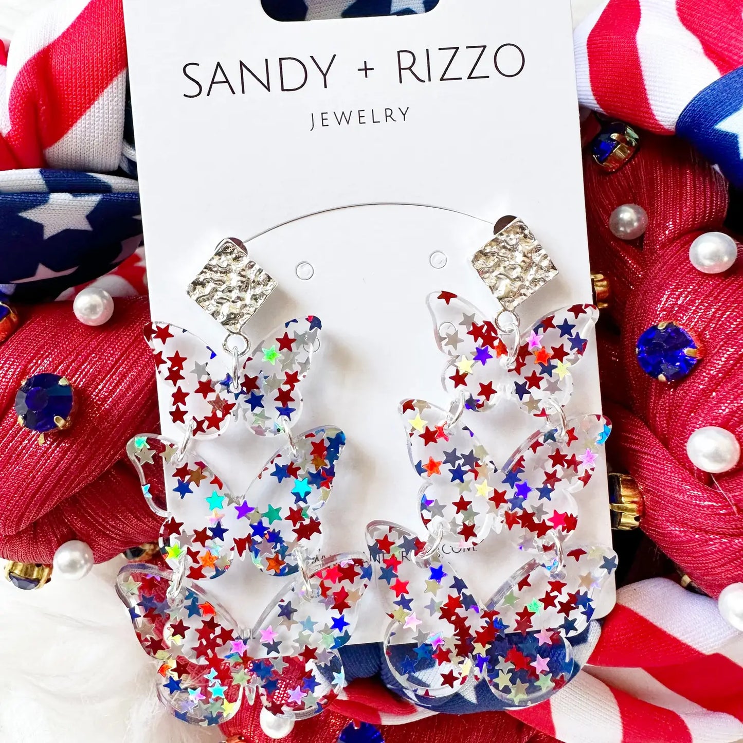 Patriotic Triple Butterflies