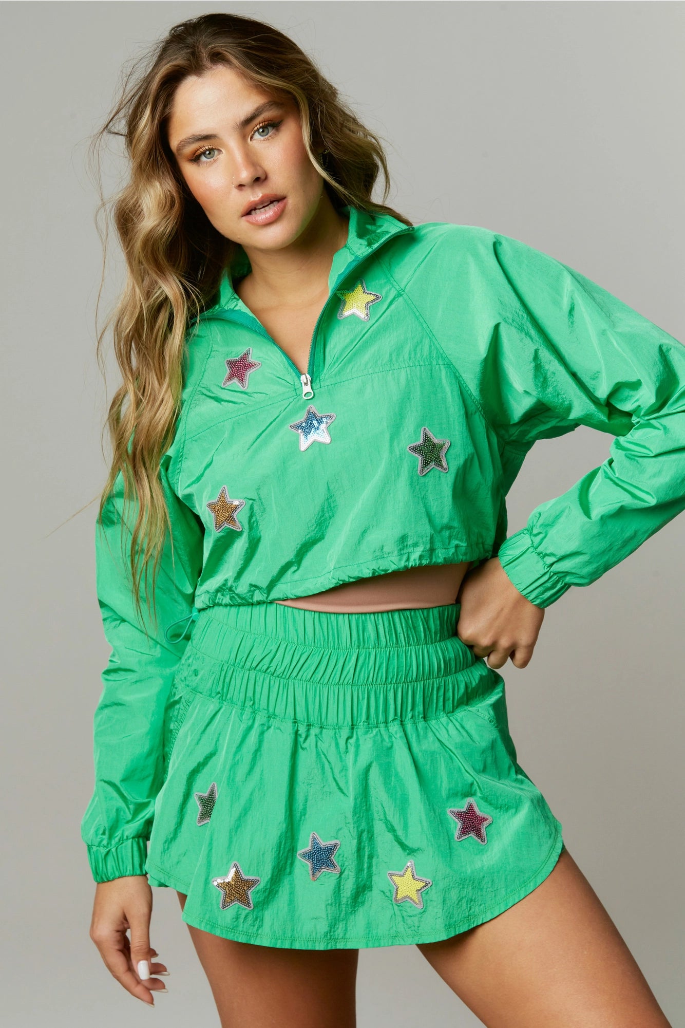 Starry Sequin Sporty Skort