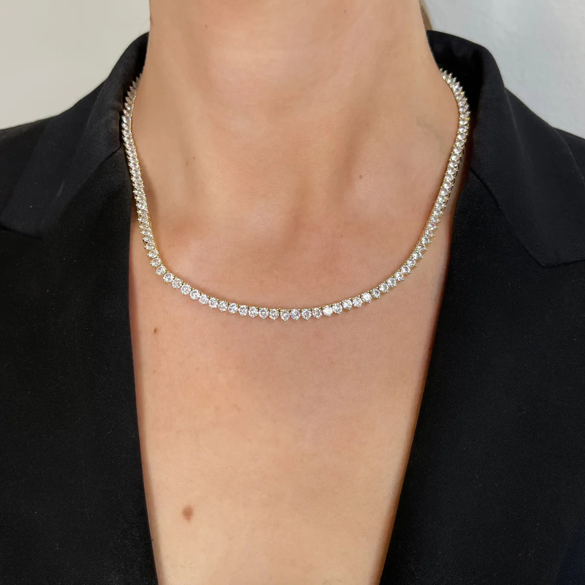 Not Your Basic Tennis Necklace 16"