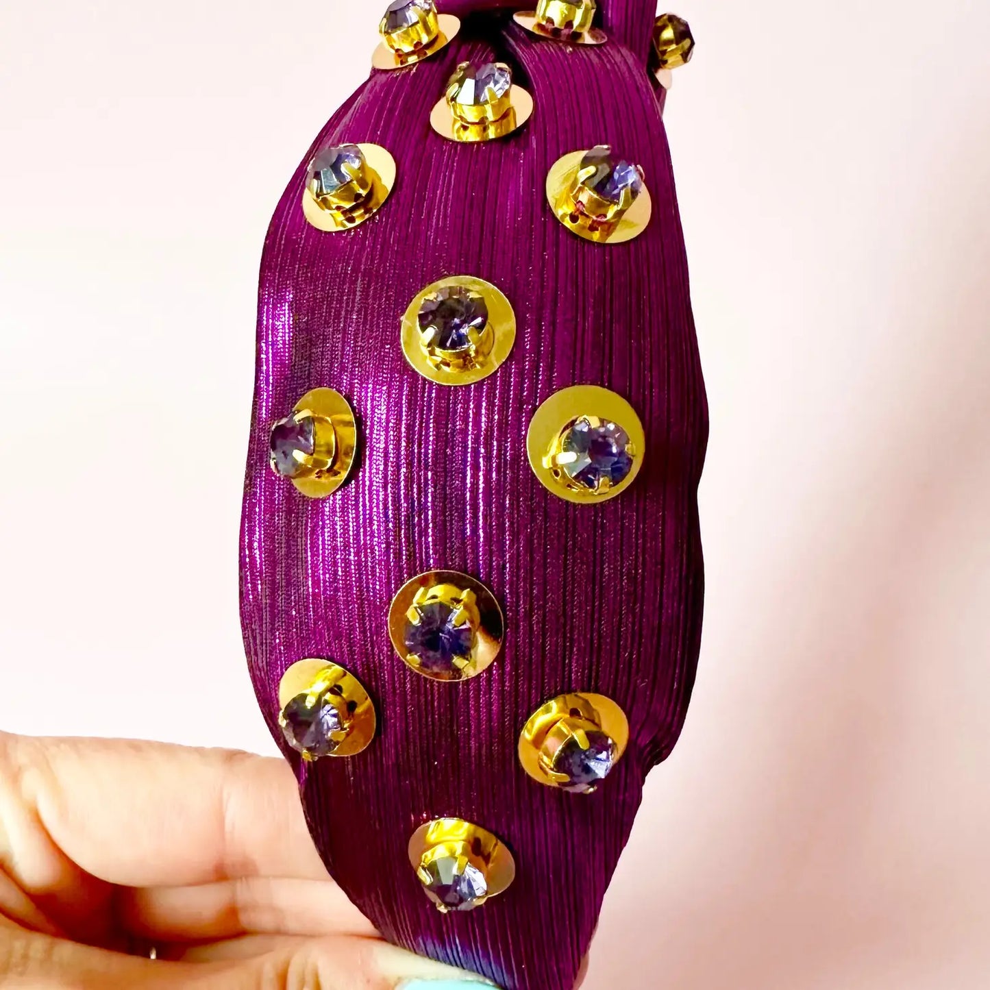 Purple and Gold Luxe Headband