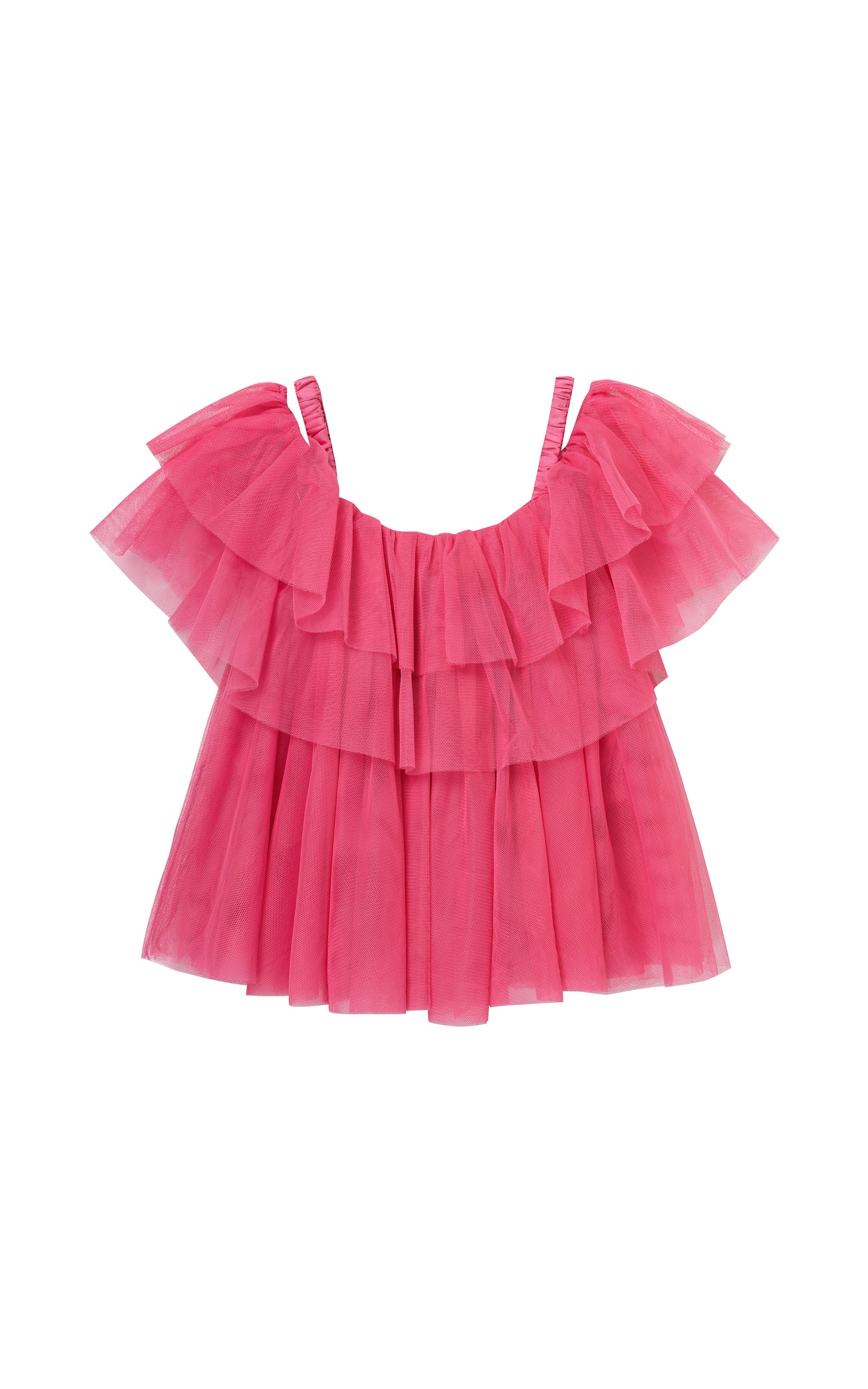 Habitual Tiered Mesh Top
