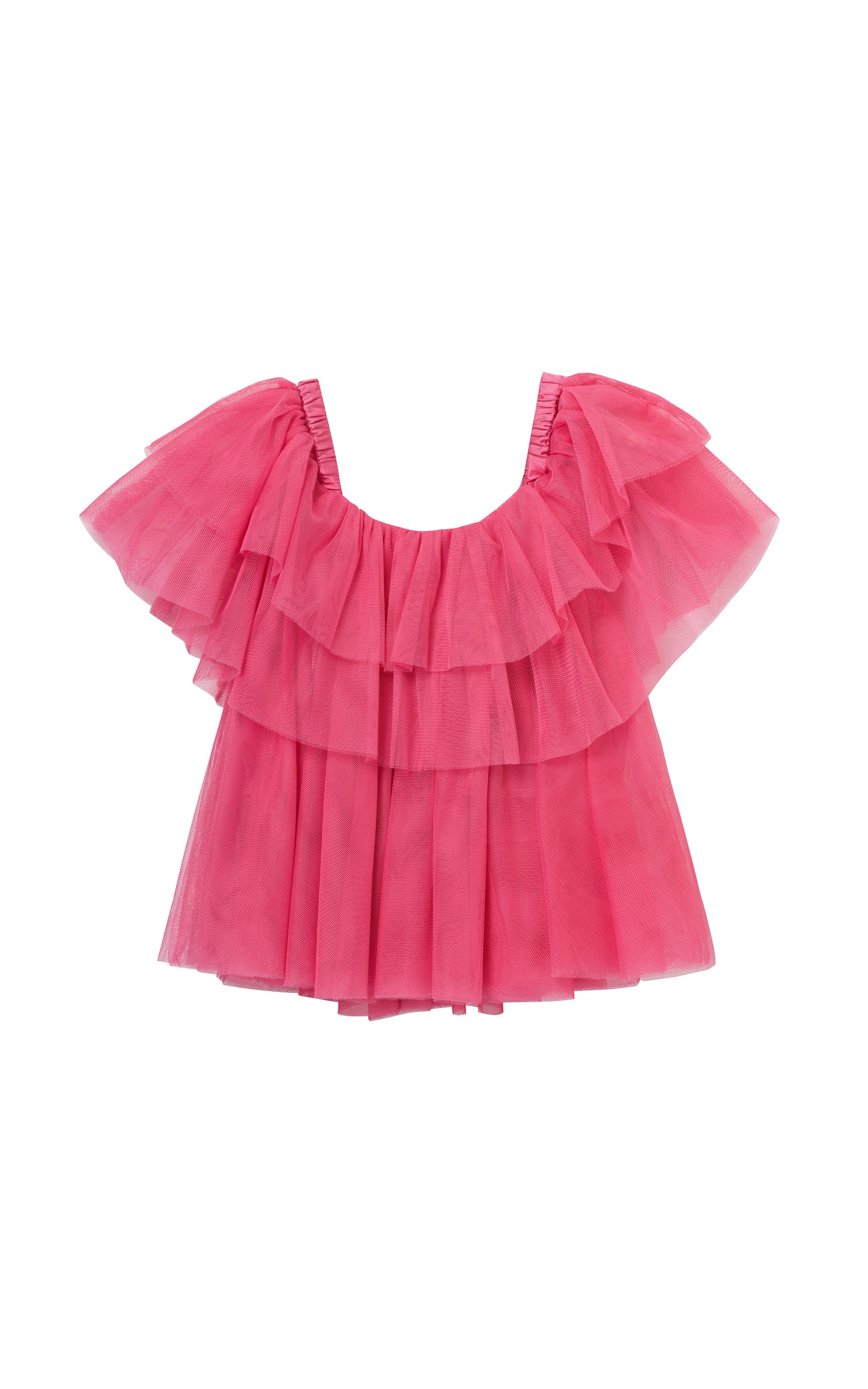 Habitual Tiered Mesh Top