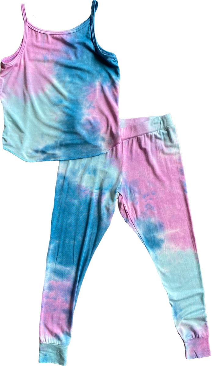 Lilac Gardens Tie Dye Bamboo Tank Set