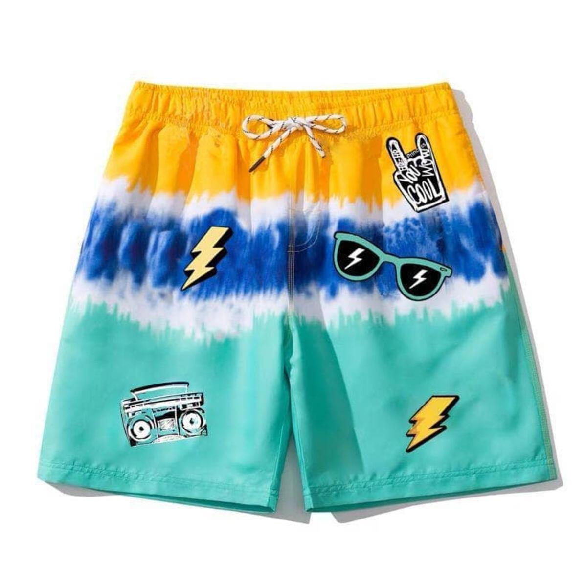 Cool Patch Tie Dye Swim Shorts