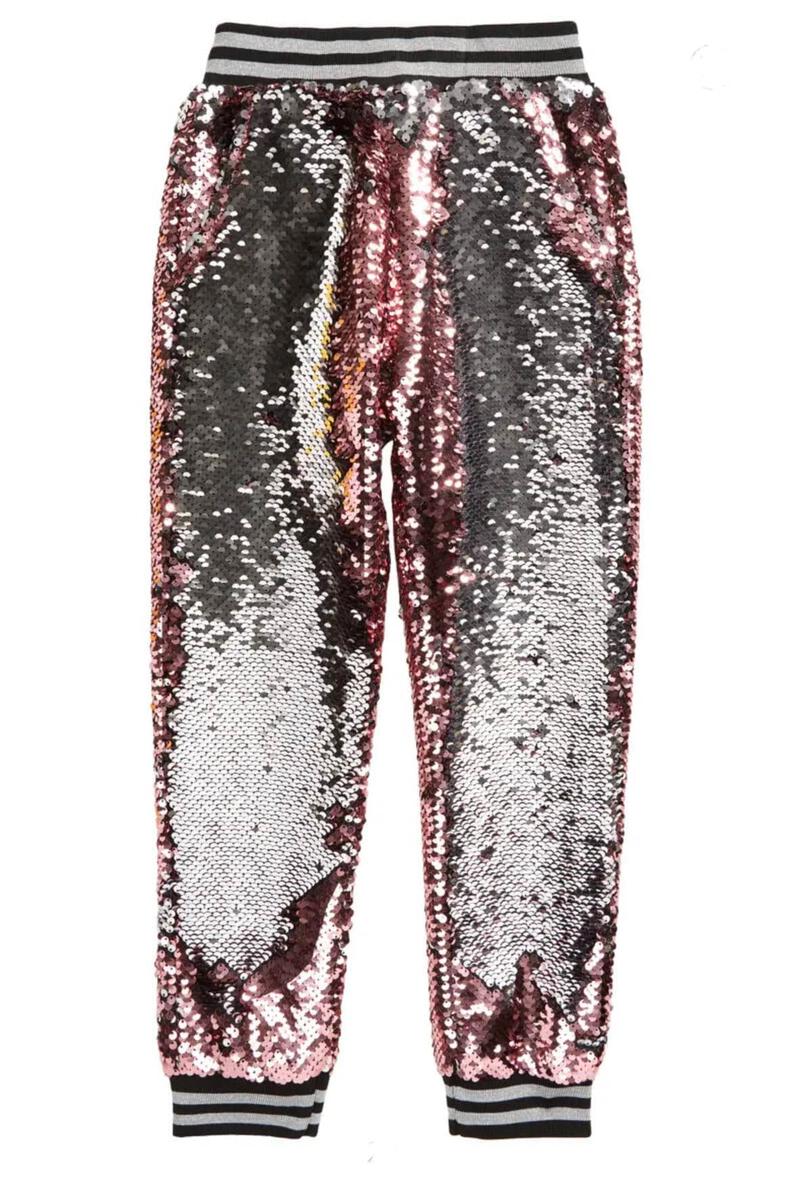 Lola + the Boys Pink Lemonade Sequins Joggers