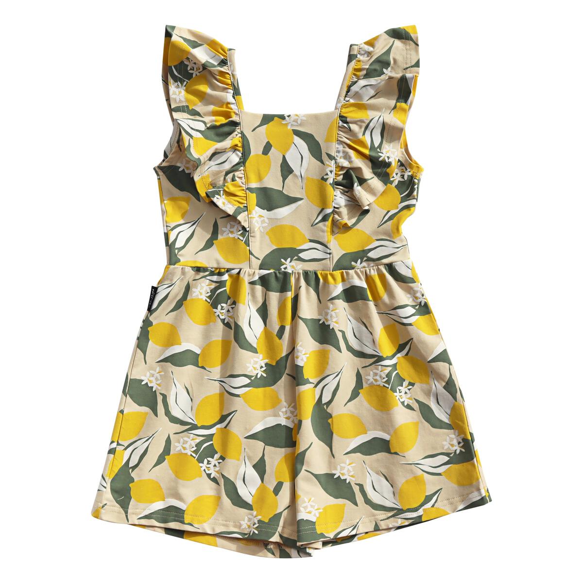 Lemon Orchard Ruffle Playsuit