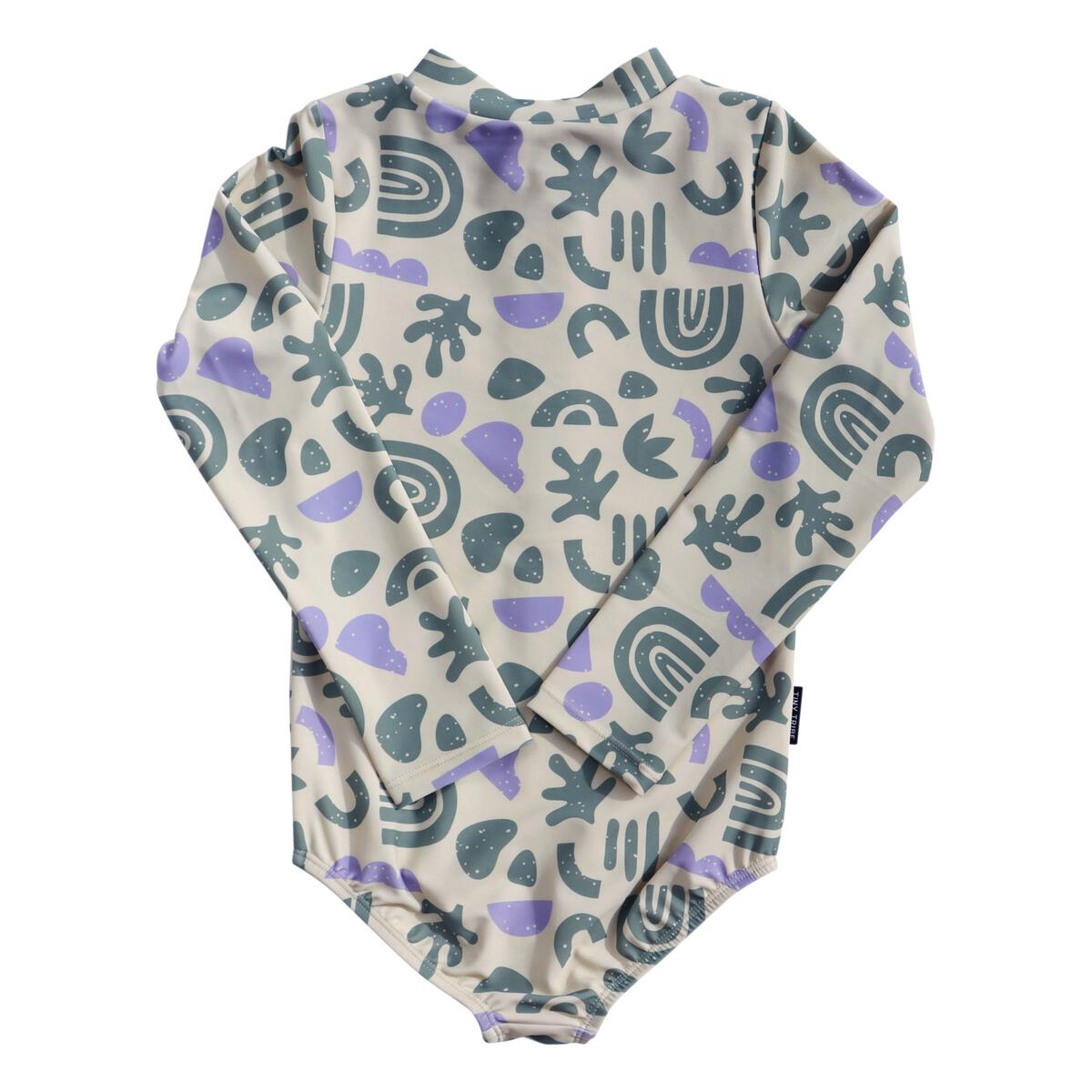 Organic Shapes Zip Swim