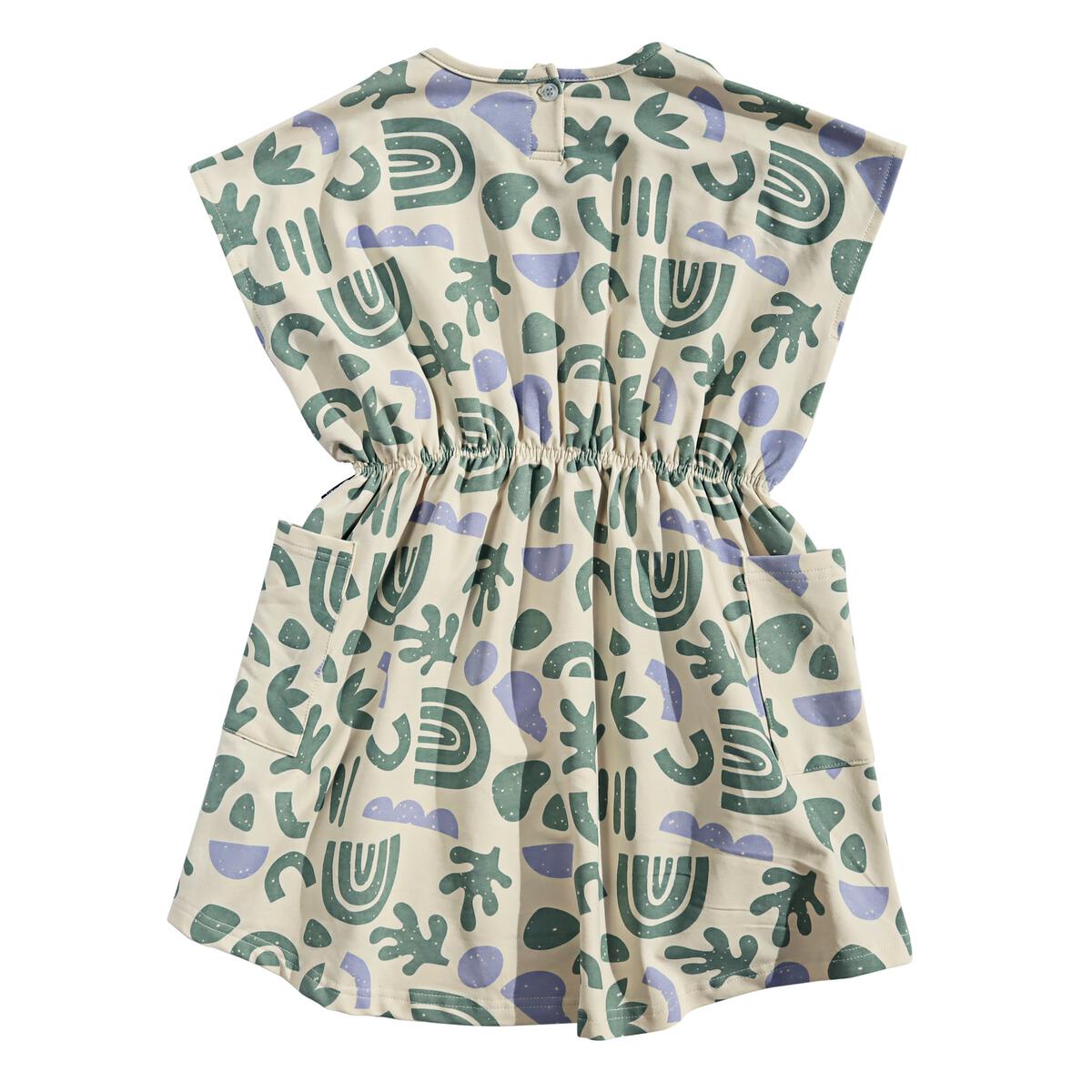 Organic Shapes Drop Shoulder Dress