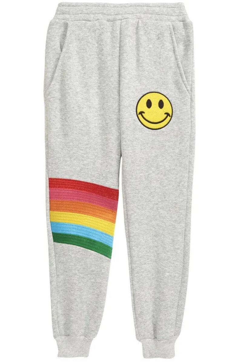 Lola + the Boys Smiley Rainbow Joggers