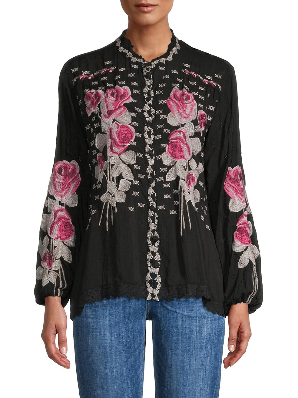 Johnny Was Rosalia Blouse