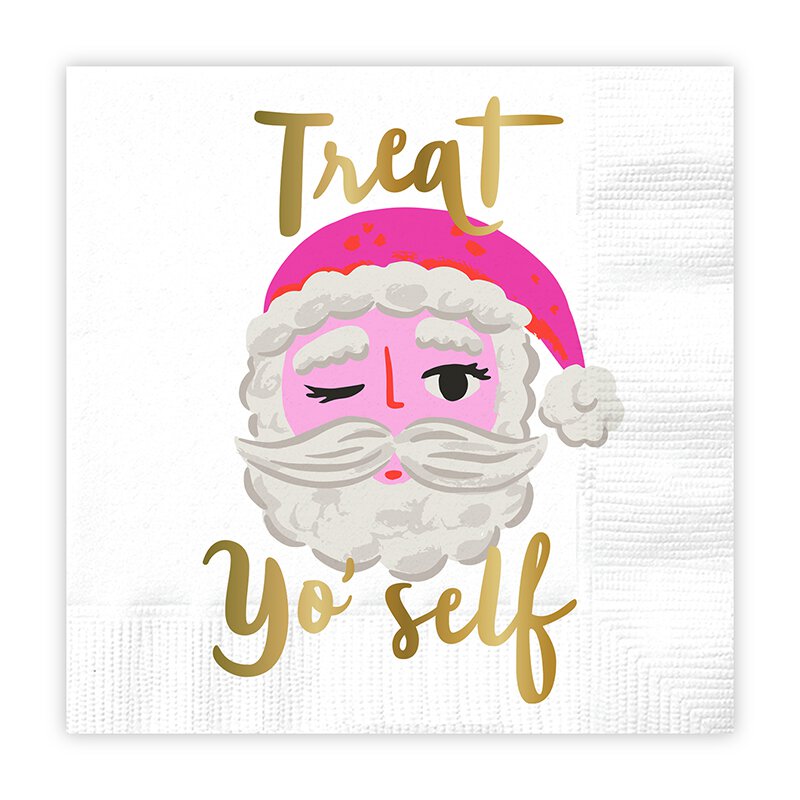Treat Yo Self Santa Napkins