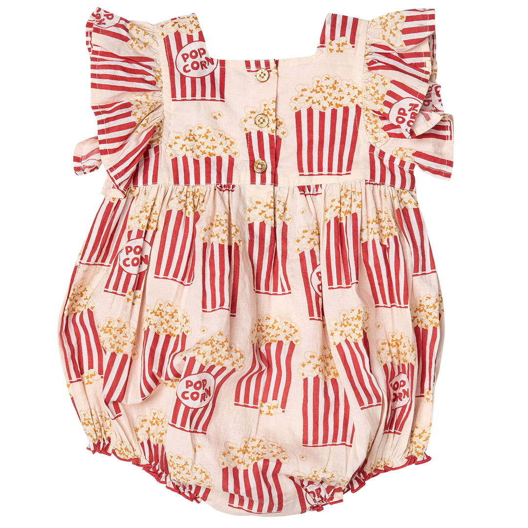 Pink Chicken Baby Girls Elsie Bubble - Popcorn
