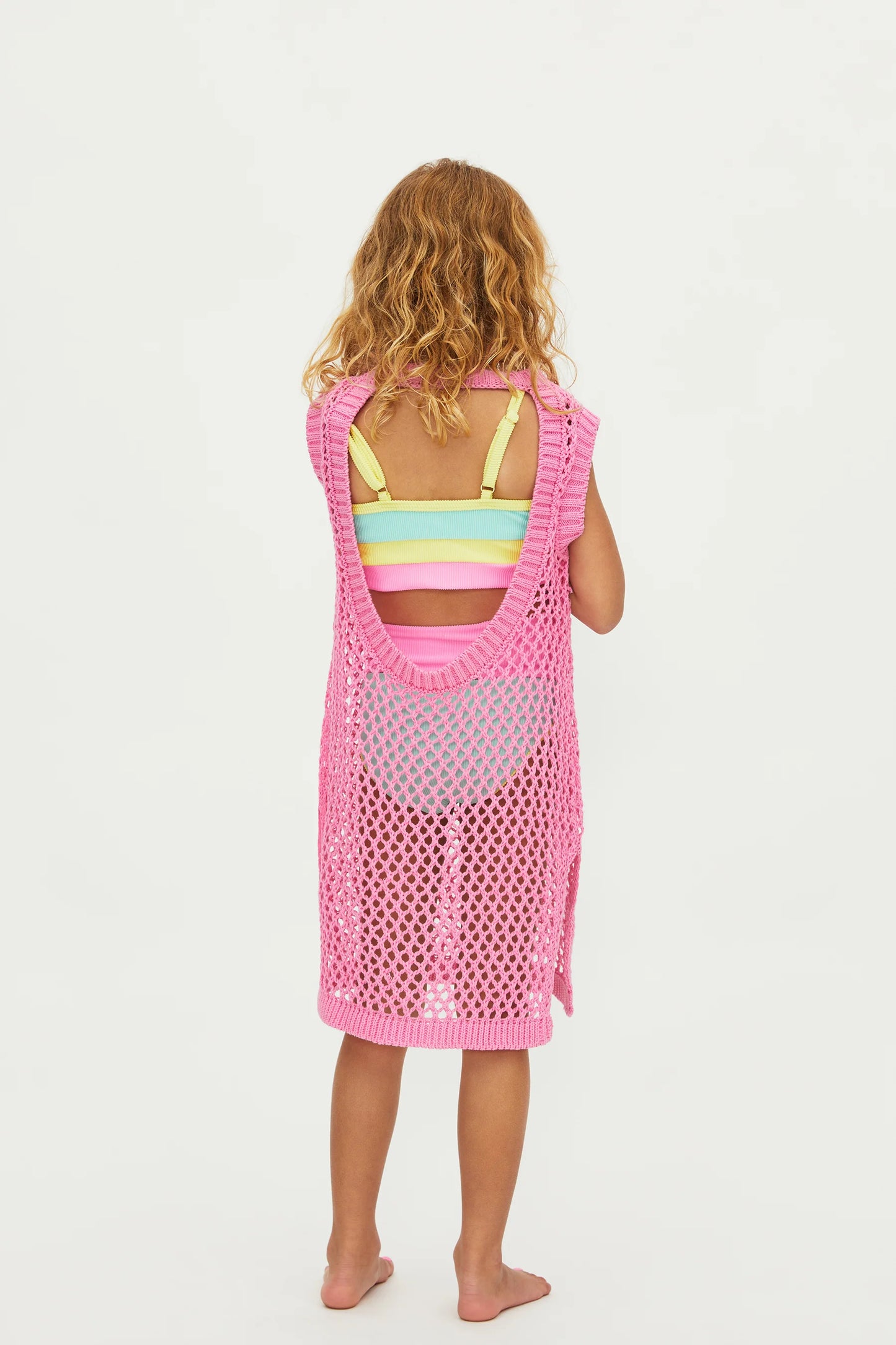 Beach Riot Little Holly Dress Prism Pink