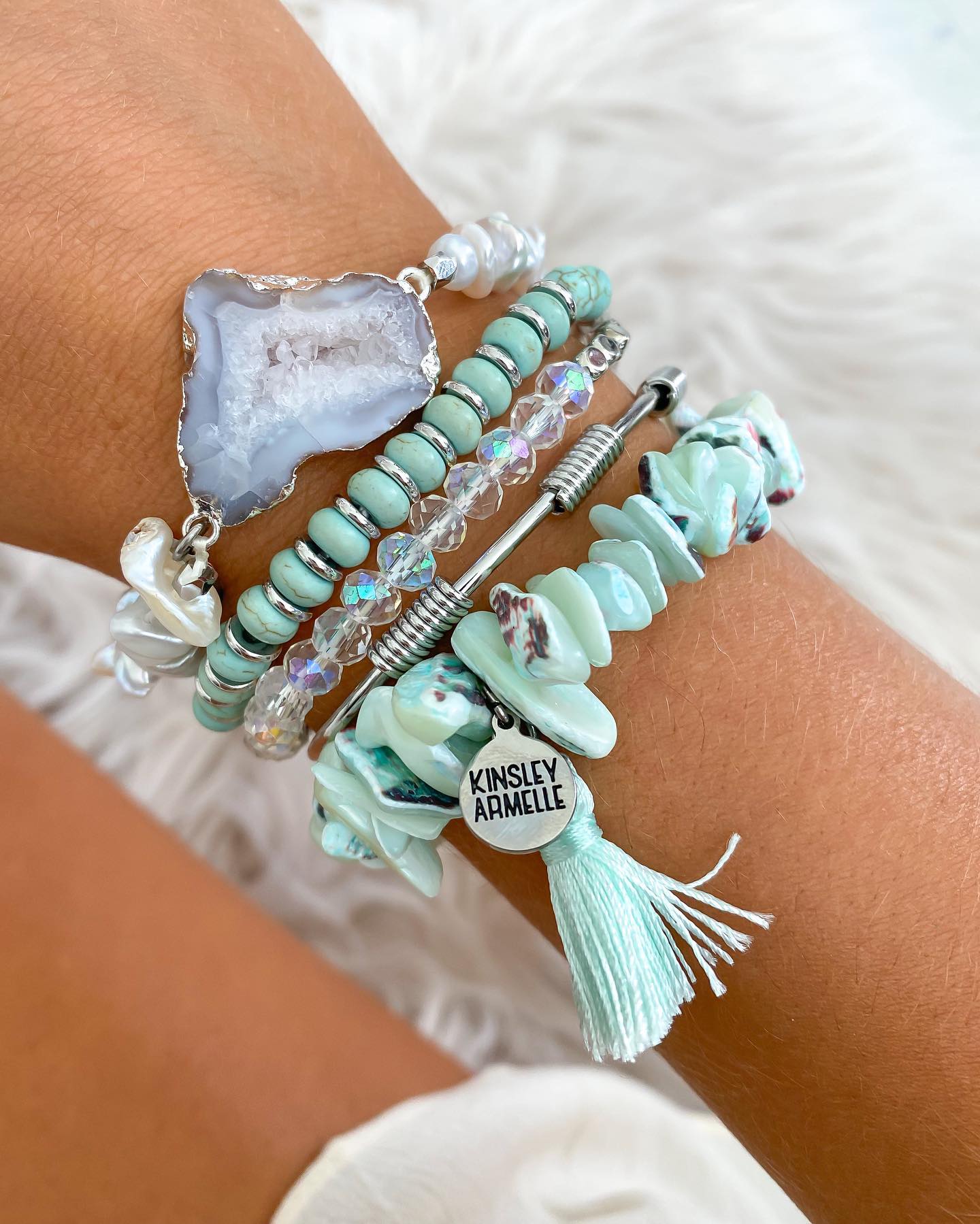 Kinsley Armelle Silver Sydney Bracelet Stack