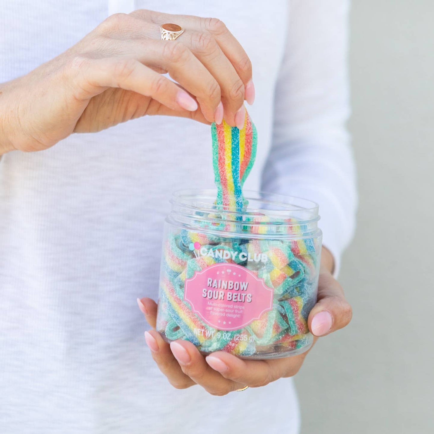 Rainbow Sour Belt Candies