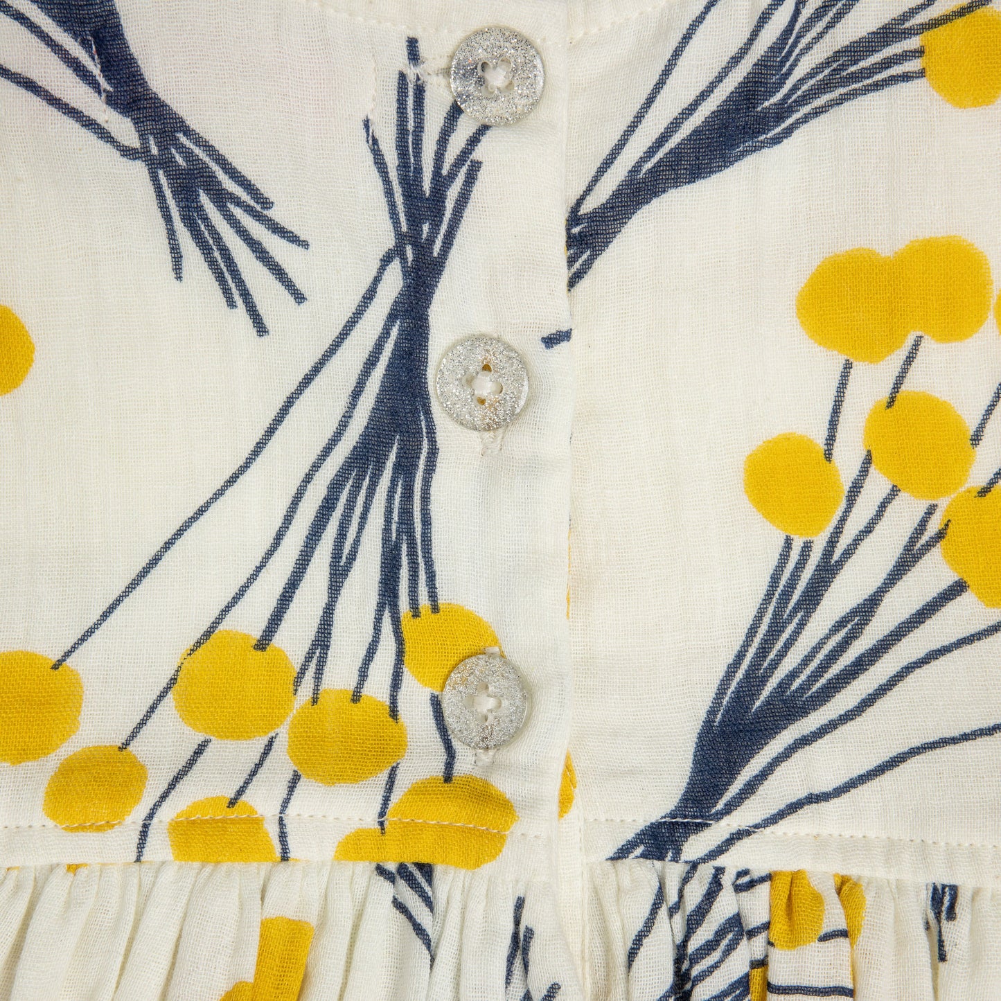 Pink Chicken Baby Adaline Dress Set - Yellow Pom Pom