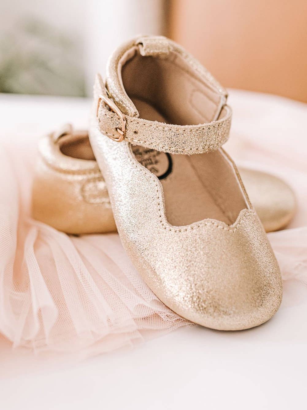 Gold Glitter Olivia Shoe