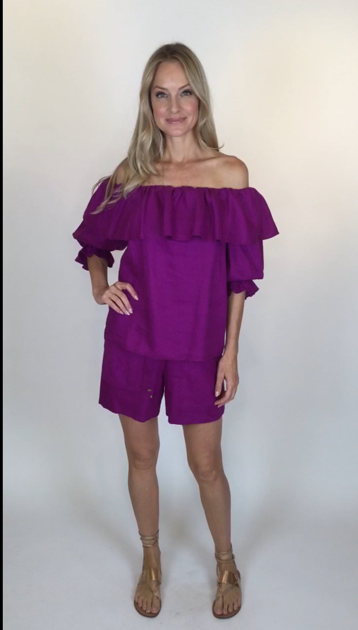 Trina Turk Solace Top--Wild Aster
