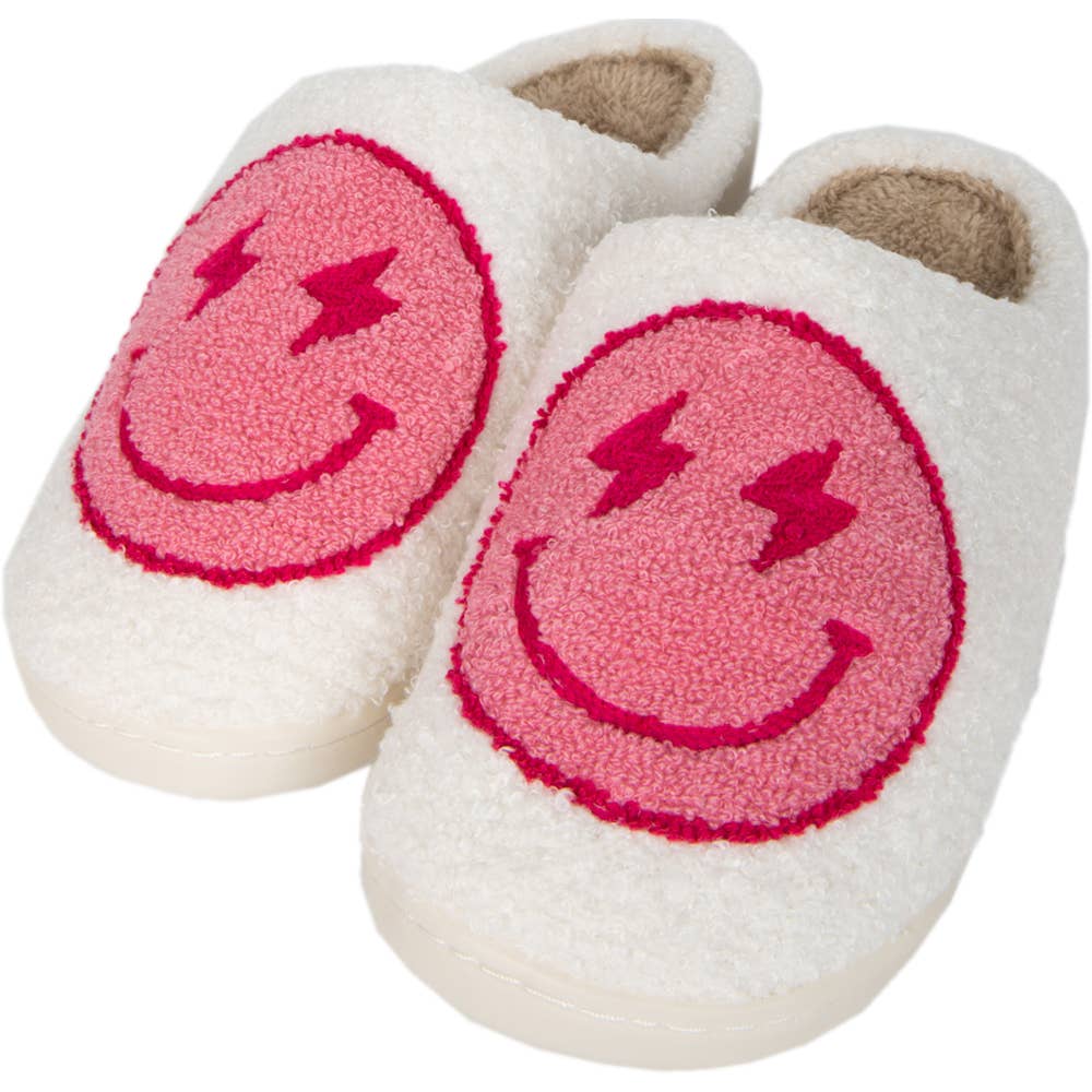 Lightning Happy Face Slippers