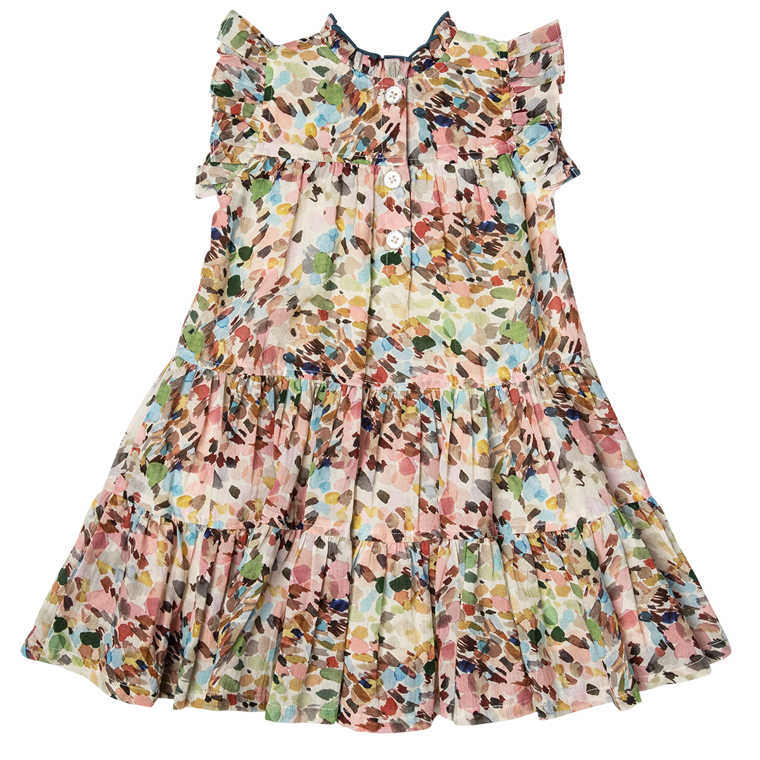 Pink Chicken Kalani Dress - Watercolor Brush
