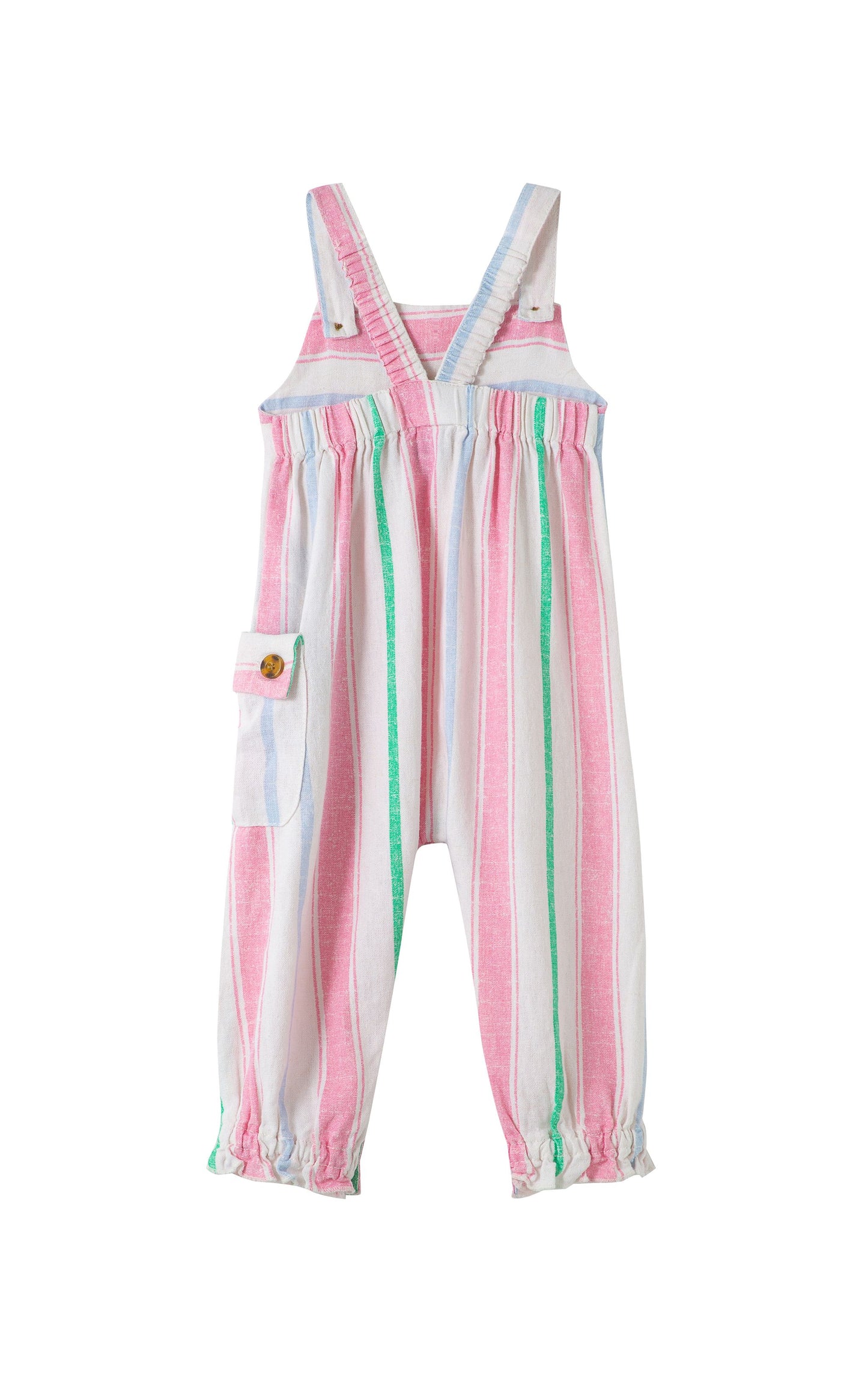 Stripe Jumpsuit with Pocket--Baby