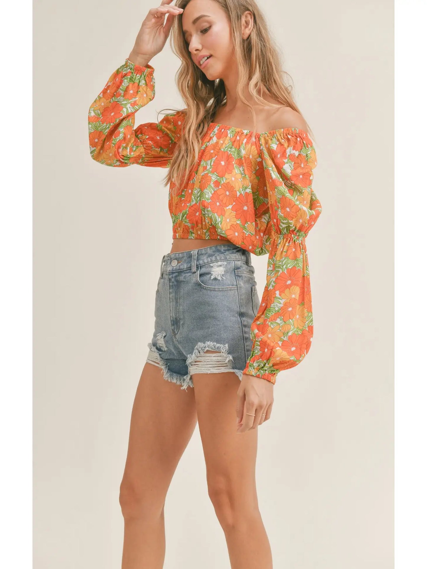 Summer Forever Balloon Sleeve Top