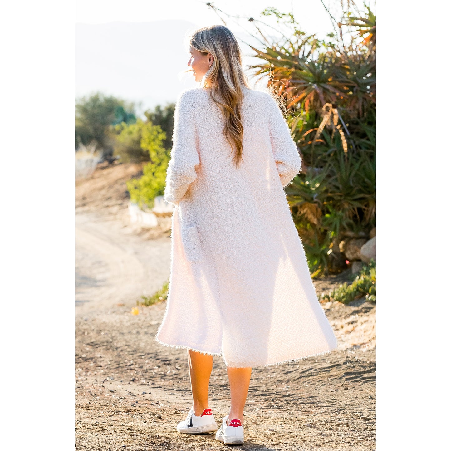 Longline Fuzzy Cardigan