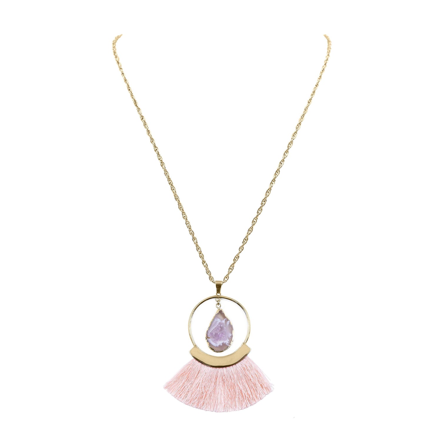 Kinsley Armelle Punch Fringe Necklace