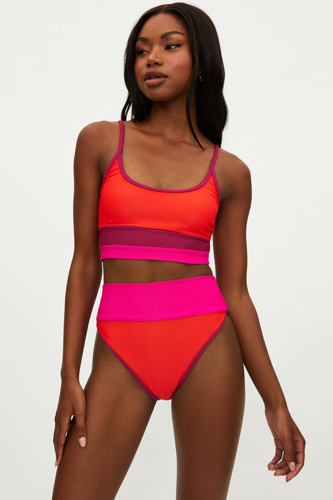 Beach Riot Emmy Bottom Be Mine Colorblock