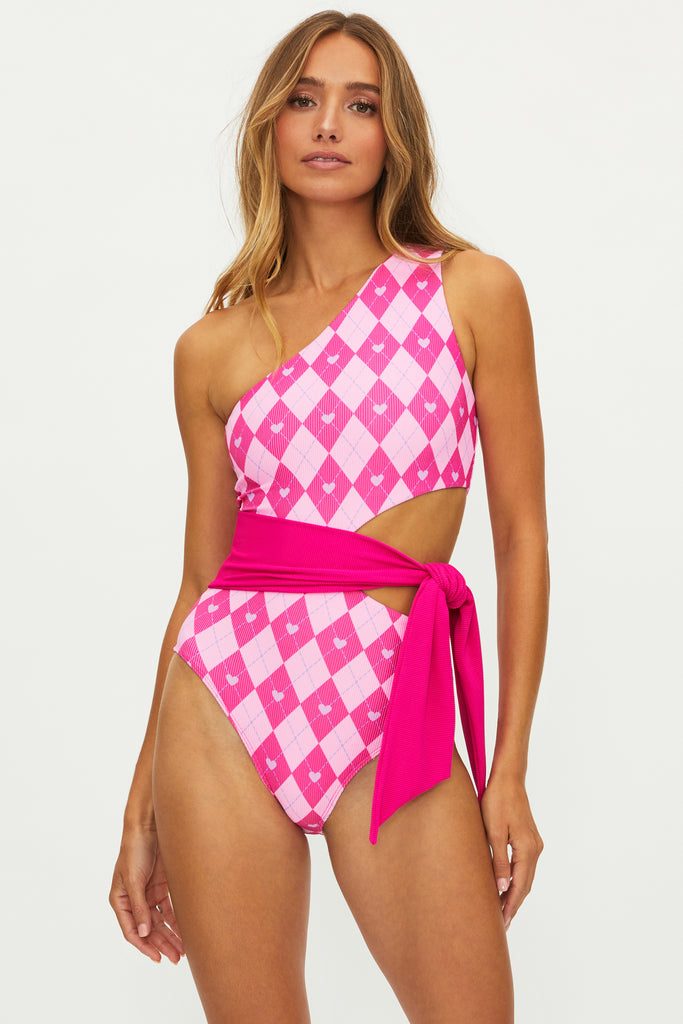 Beach Riot Carlie One Piece Cross My Heart