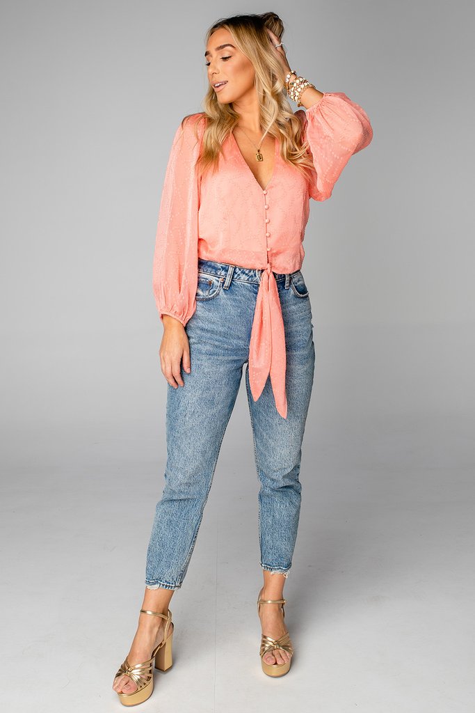 Estelle Tie Front Top