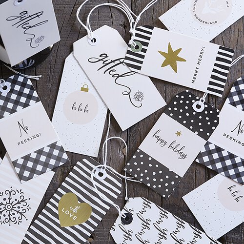 Modern Gift Tag Book