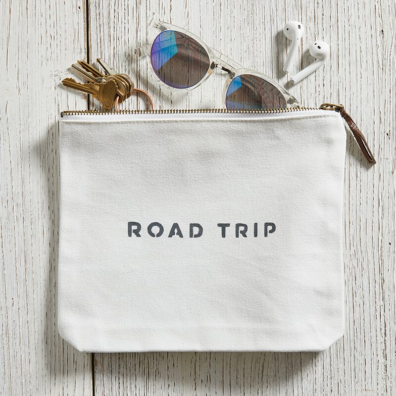 Road Trip Canvas Pouch