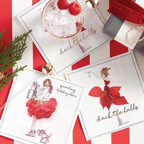 Spreading Holiday Cheer Cocktail Napkins